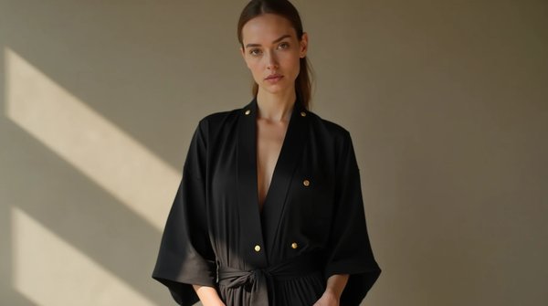 Découvrez la veste kimono noir : élégance et style assurés !